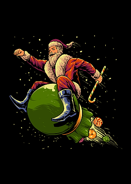 The flying santa claus