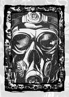 Gasmask Punk Skulls