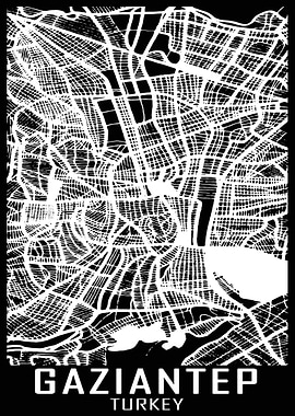 Gaziantep Turkey City Map