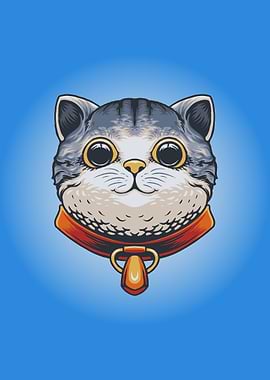 Cute cat head