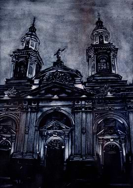Santiago Church Chile art