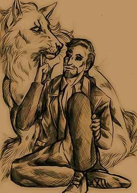 Sitting with a werewolf