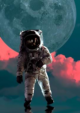 Astronauts Fly On The Moon