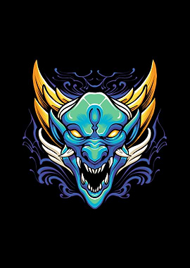 The blue monster dragon