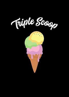 Ice Cream Triple Scoop