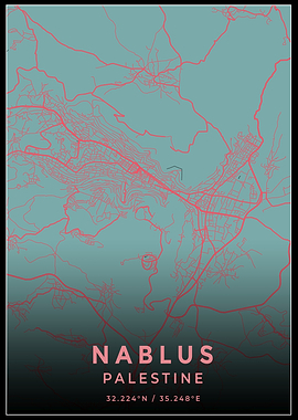 Nablus Palestine Map