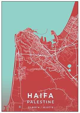 Haifa Palestine Map