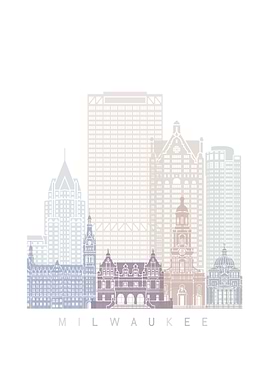 MILWAUKEE SKYLINE POSTER
