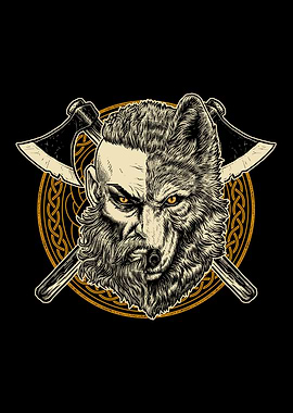 Viking Wolf Warrior Pagan