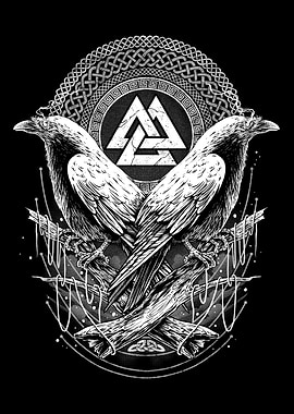 Norse Viking Raven of Odin