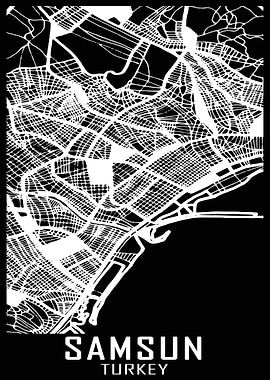 Samsun Turkey City Map