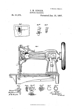 Sewing Machine Patent