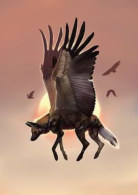 Winged Wild Dog