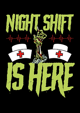 Zombie nurse on Halloween