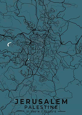 Jerusalem Palestine Map