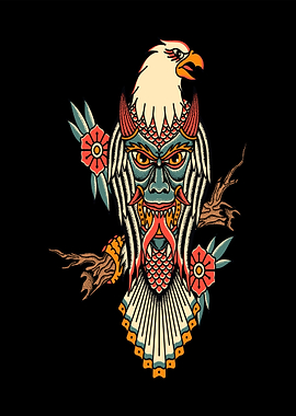 Eagle Monster Tattoo Art