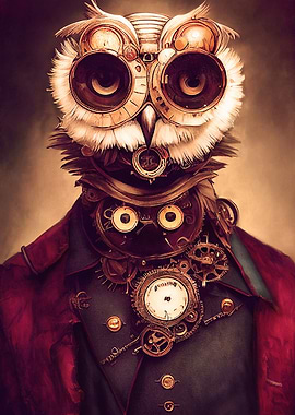 Cyberpunk Owl