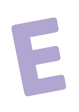 Letter E