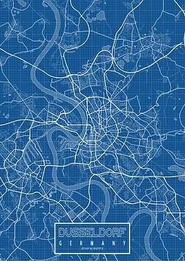 Dusseldorf Map Blueprint