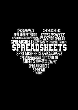 I Love Spreadsheets Heart