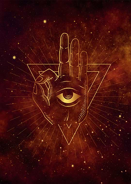 Meditation hand tarot