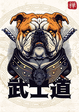 Japanese Samurai Bulldog