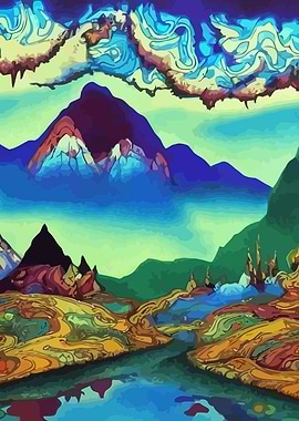 Fantasy Landscape Scene