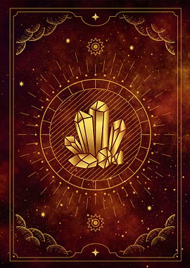 tarot card crystal rock