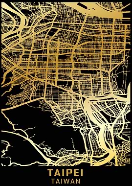 Taipei Taiwan City Map