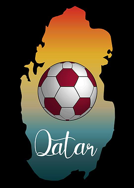 Qatar Land Map Football