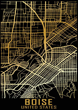 Boise USA City Map