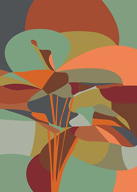 colorful plant abstract