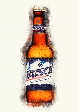 Vintage Beer Watercolor