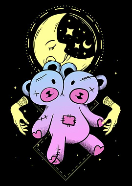 Kawaii Bear Pastel Goth