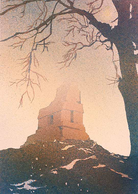 Mayan Temple Tikal artwork