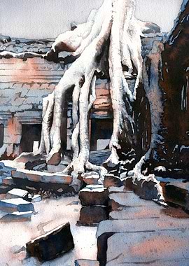 Overgrown Ruins Cambodia