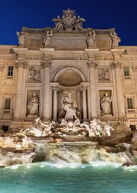The Trevi Fountain In Rome