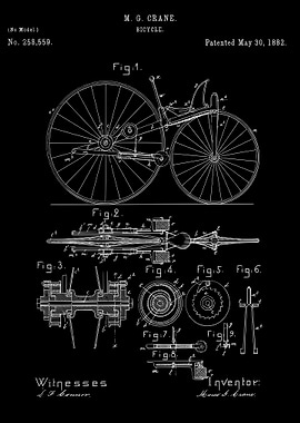 Bicycle patent 1882