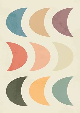 Half Moon Poster Boho