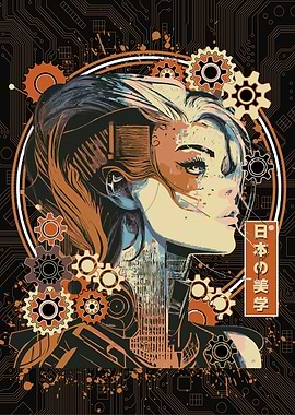 Steampunk Cyborg Girl