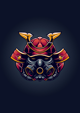 The samurai with mask