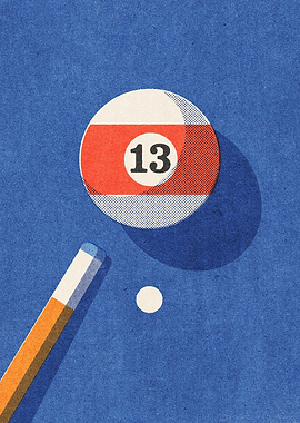 Billiards Ball 13 I