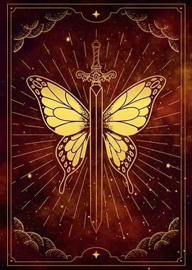 butterfly with sword body