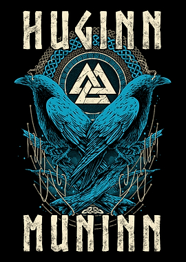 Viking Raven of Odin Norse