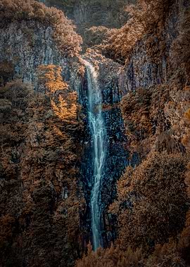 Risco waterfall in Madeira