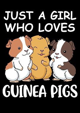 Cute Guinea Pig Gift Girls