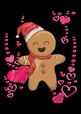 Gingerbread with hearts de