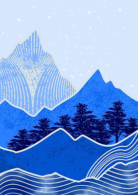 abstract mountain