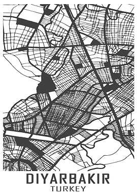 Diyarbakir Turkey City Map
