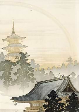 Ukiyo e Pagoda